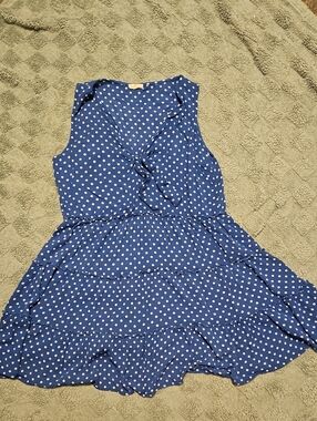 Blue Poka-Dot Dress